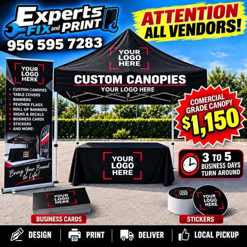 Experts Fix and Print custom canopy package $1,150