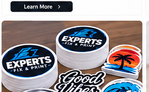 Custom Stickers - Experts Fix & Print